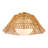18" Boho Hand-Woven Scalloped Shade Flush Mount