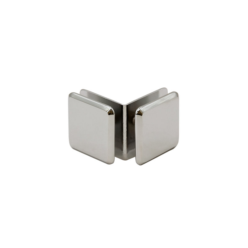 458BE53B0BDB4AC8AAACE39DD7A8791C Pince verre à verre biseauté à face ouverte de 90 degrés pour verre de 3/8 po et 1/2 po - nickel poli