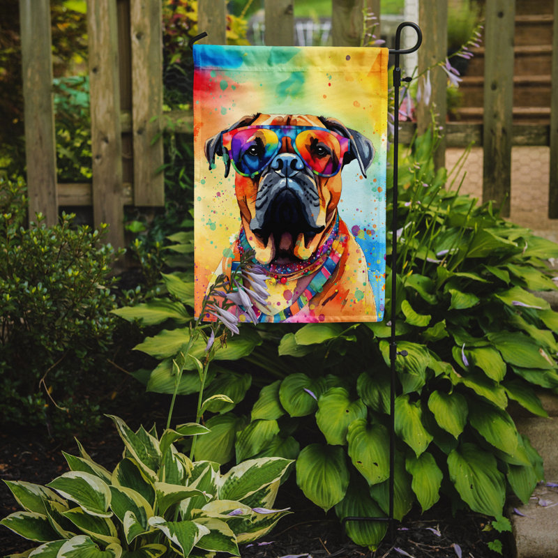 Drapeau de jardin Hippie Dawg, Bullmastiff