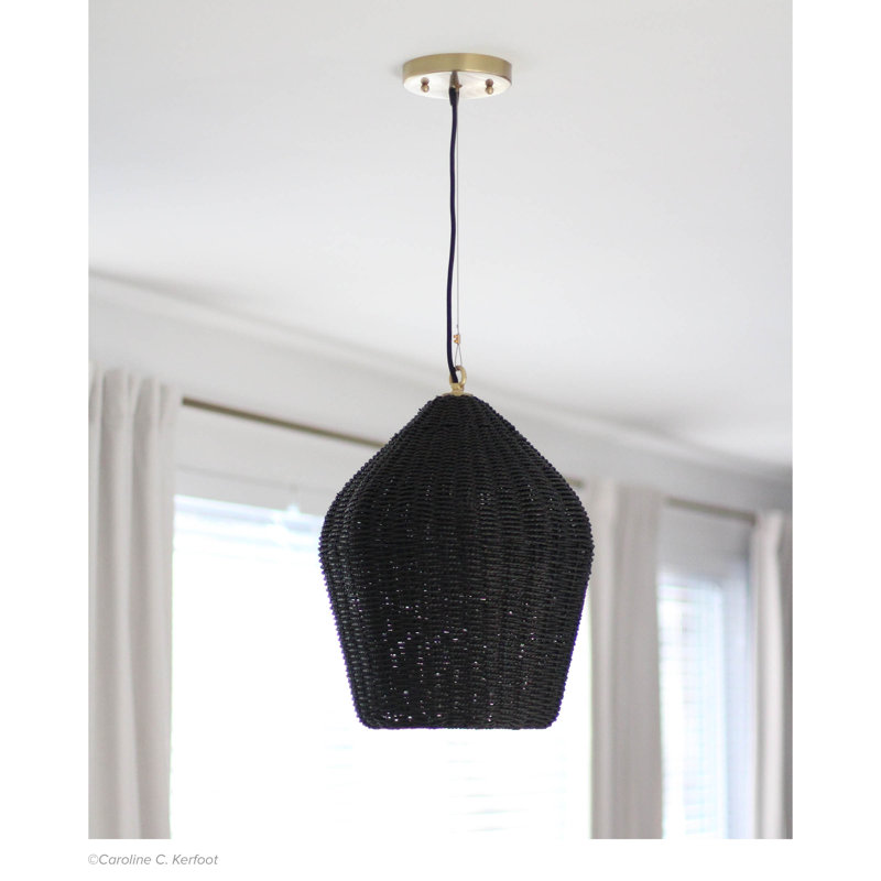 Georgian Pendant, Black