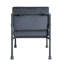 Fauteuil d'appoint à dossier coussiné gris Mankato