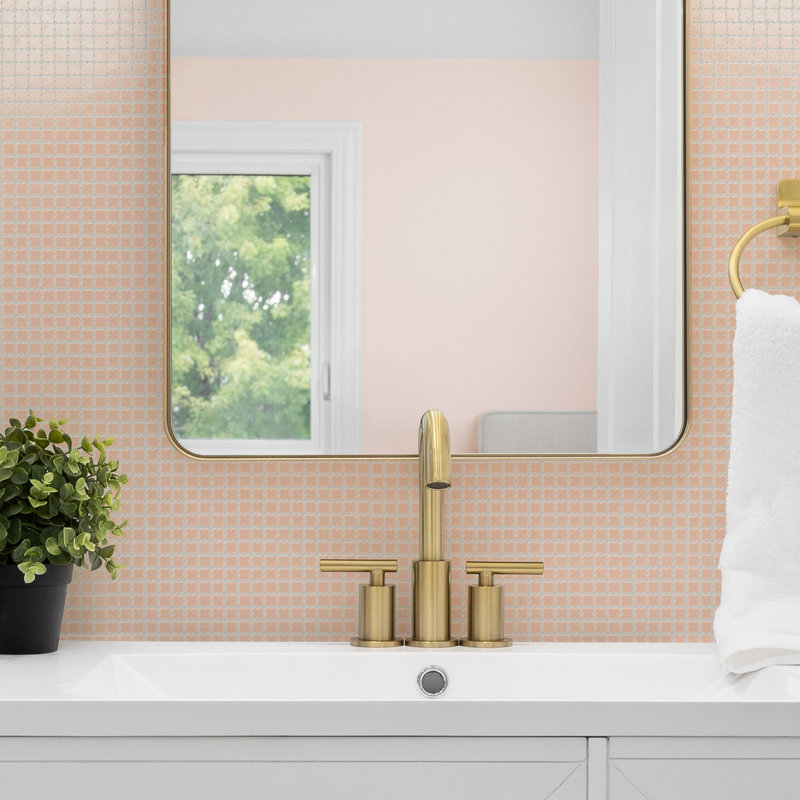 Fioretti 12 in. x 12 in. Porcelain Mosaic Tile, Pink
