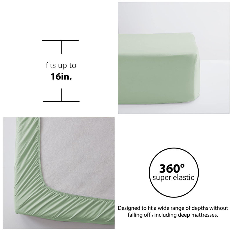 Queen Comforter Set, Tufted Bed In A Bag With Comforters And Sheets, All Season Bedding Sets With 1 Comforter, 2 Pillowshams, 2 Pillowcases, 1 Flat Sheet, 1 Fitted Sheet,(Sage Green/7 Pieces)