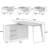54.3 '' W L-Shaped Computer Desk With 40 '' W Little Bookcase-239043868