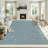 Modern Bordered Machine Washable Rug with Rubber Backing Non-Slip Low Pile Carpet for Living Room Bedroom Kitchen Dining Room-2041909098-2041909093