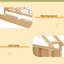 Lits plateforme en bois pleine grandeur avec DEL, tablettes de rangement, tiroirs et garde-corps-768251107