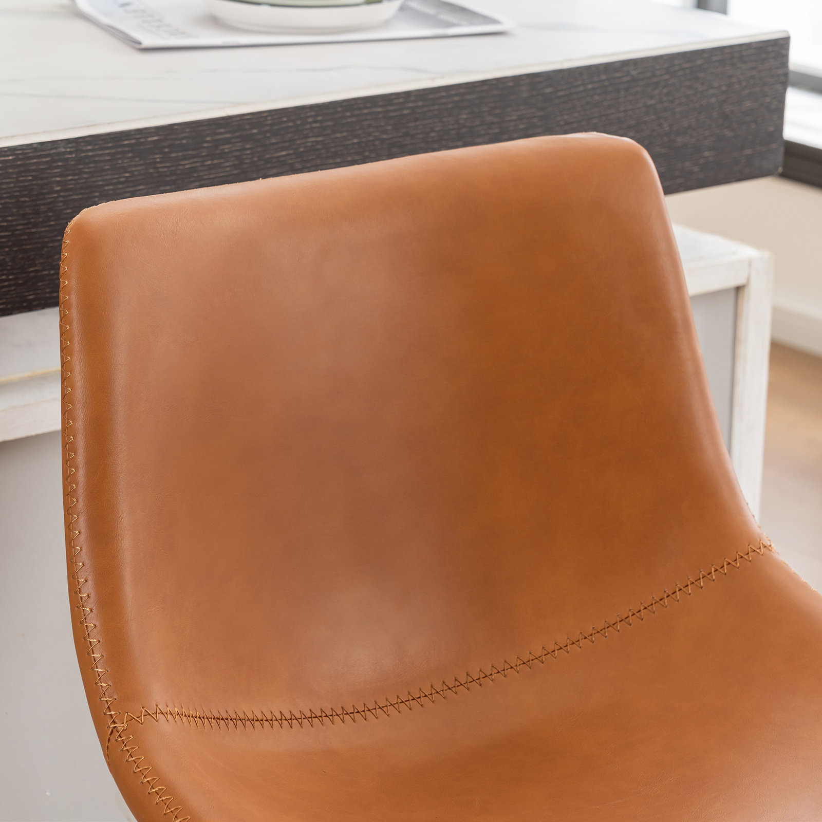 Anke " Bar Stool, Brown, Counter Stool (24” Seat Height)
