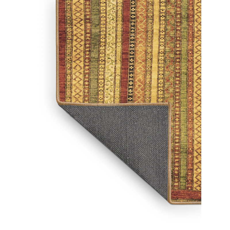 Tapis brun oriental en laine / polyester tissé à la machine 3 pi x 5 pi Oriental