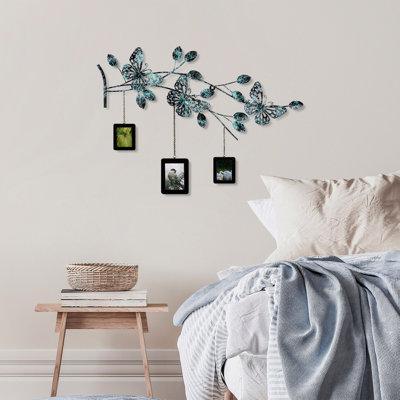 Handmade Decorative Metal Wall Accessory, 36.6 x 25.6 x 1.6 Inches | 100% Metal Construction, Unique Hand-Painted Design | Perfect for Home Décor, Living Room & Office | Eye-Catching Art Piece with Wall Mount