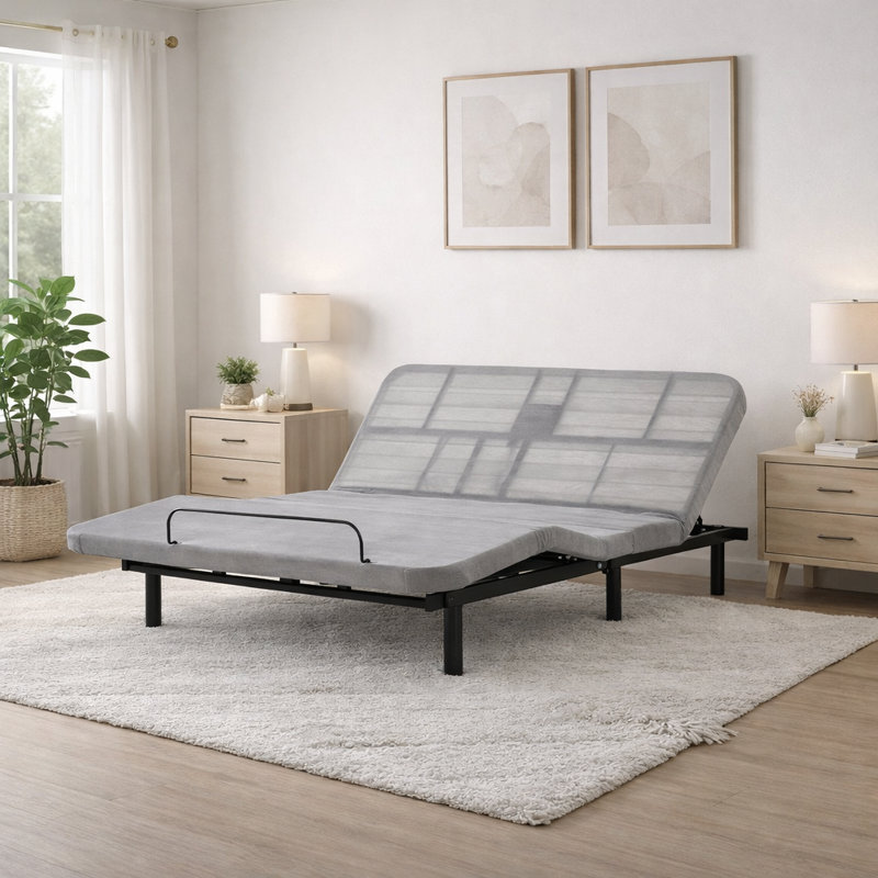 Structure de lit réglable, taille grand