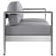 Causeuse d'extérieur en aluminium Shore par Modway-740183176