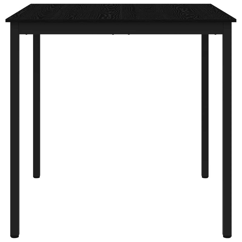 Standing Bar Table Engineered Wood, 105cmH x 110cmL x 110cmW, Black