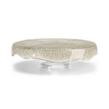 Diamante' Footed Cakestand Scalloped Cm.33