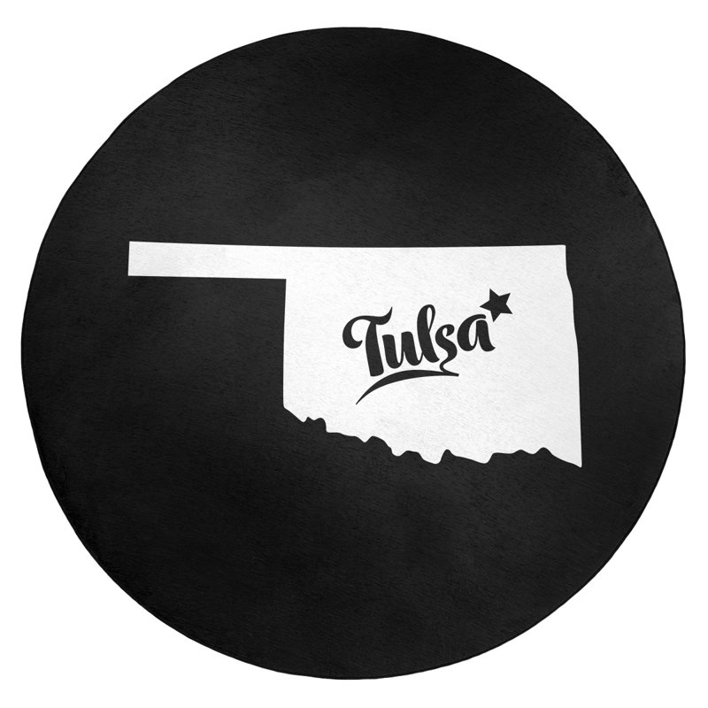 Tapis en poly-chenille oklahoma tulsa, Rond 5 pi