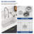 30 x 18 In. Rectangular White Fireclay Dual Drop In/Undermount Kitchen Sink Single Bowl Deep Ceramic Sink-121738909-130061022