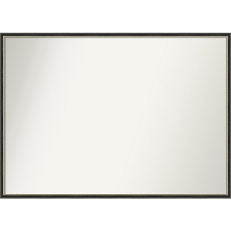 Miroir mural Theo, 28,25 po x 39,25 po, Rectangle, Noir