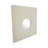 Square Framed Wall Mirror for Bathroom and Vanity Table Styling - Large Decorative Display Accent for Tabletop Decor Style - 24", White
