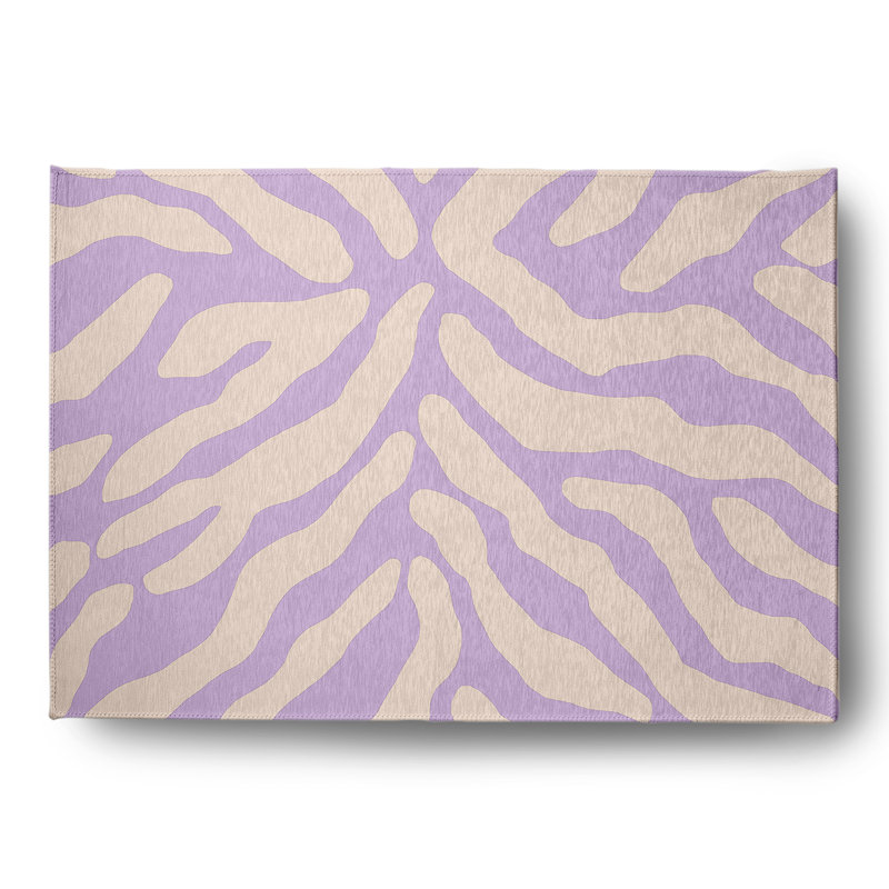 Cymon Chenille Animal Print Indoor Rug, Rectangle 4' x 6'