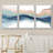Pastel Watercolor Blue Paint Stroke Abstract Landscape- Framed Canvas Print Wall Art Work Home Decor-119018273-73380130