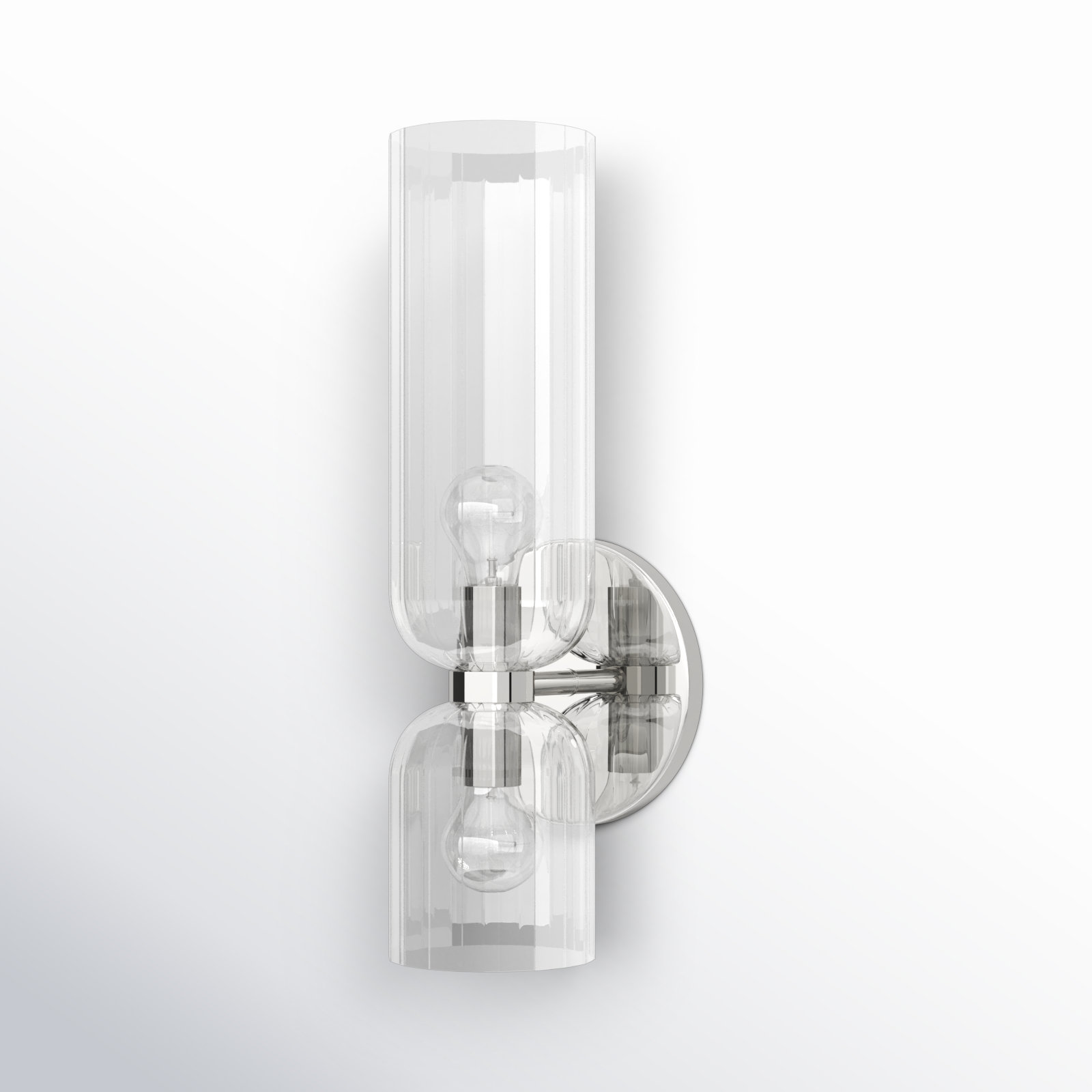 Sahriyah 2 Light Dimmable Armed Sconce, Polished Nickel