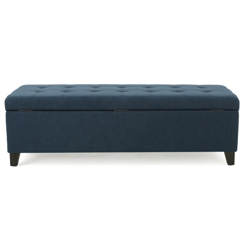 Versatile Ottoman With Plush Cushion And Concealed Storage For Home Comfort
