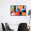 «Joy of colours», reproduction d'art sur toile encadrée