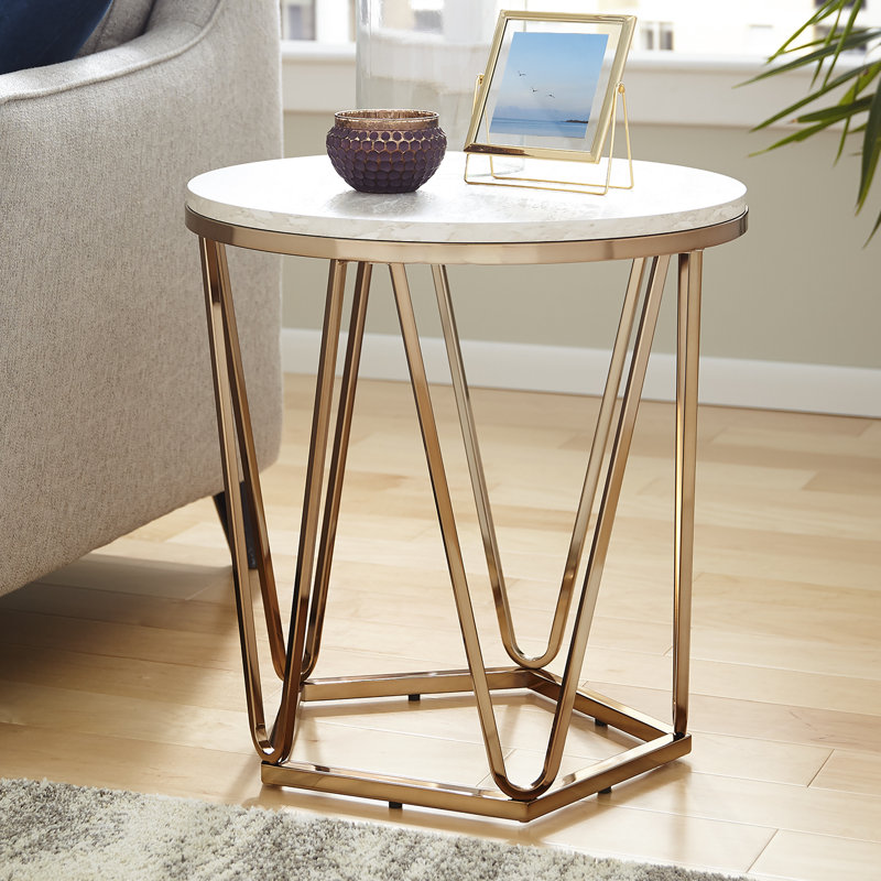 Table de bout Trygve, Doré