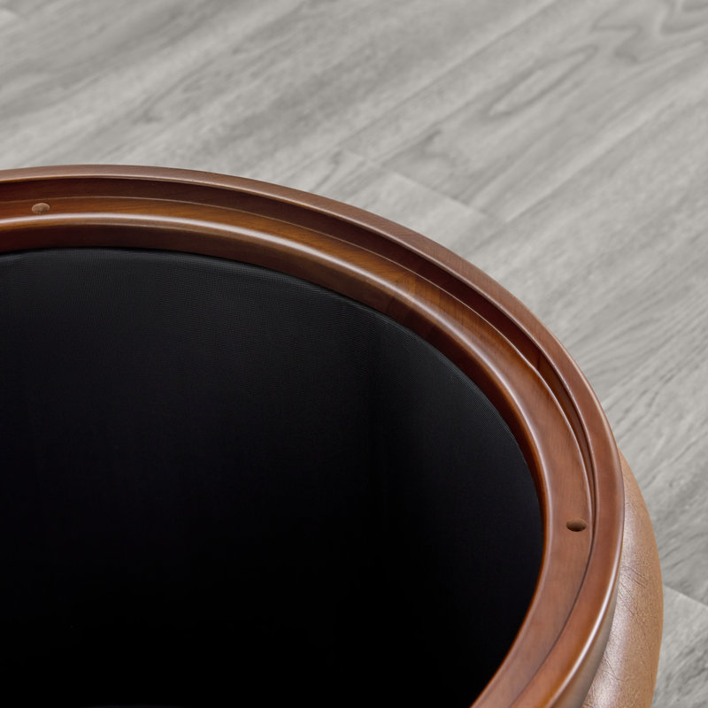Figuaro Upholstered Storage Ottoman, Brown