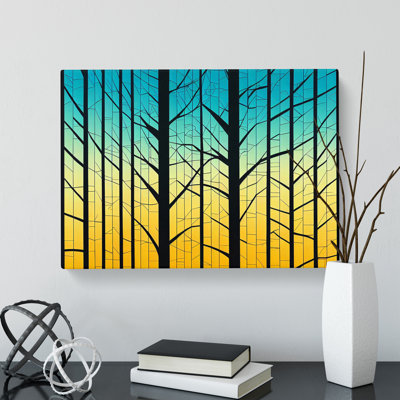 Exceptional Abstract Forest - Wrapped Canvas