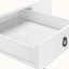 Bureau d'ordinateur à 1 tiroir à finition blanche avec pieds en métal Pembrely, H 29,84 po x l 41,54 po x P 19,53 po