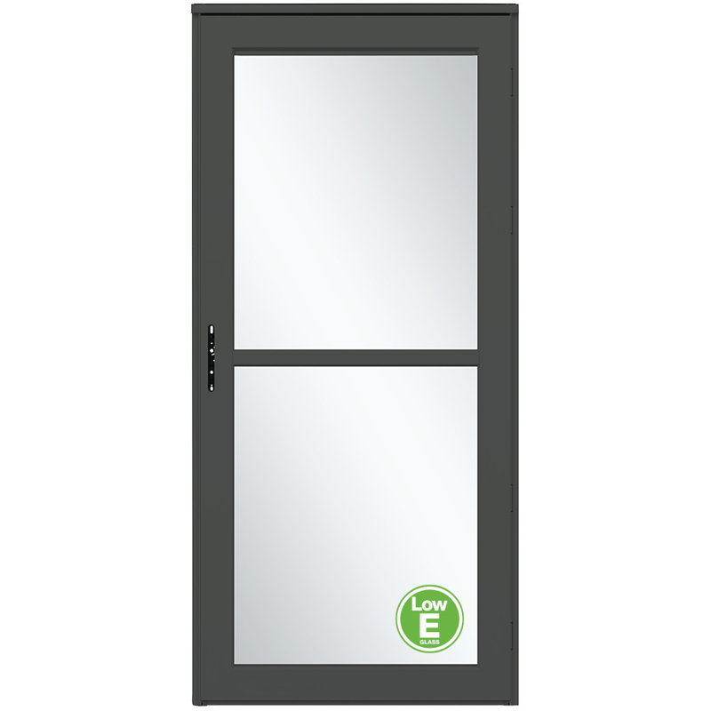 Écran rétractable Platinum avec porte de tempête Low-E (poignée vendue séparément), Graphite, H 81 po x l 32 po
