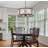Concerto 6-Light Indoor Antique Bronze Chandelier with White Semi-Transparent Polymer Drum Shade