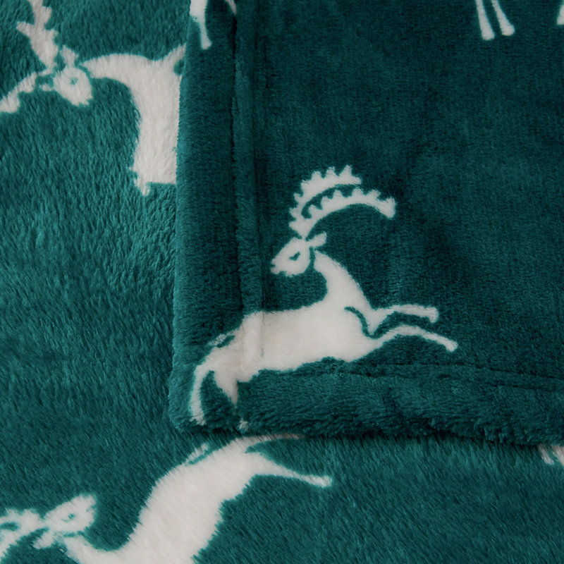 Couverture , L 60 po x L 80 po, Vert