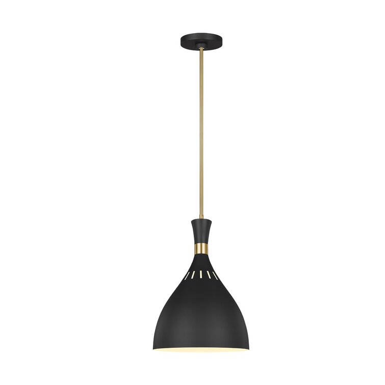 Black/Gold Joan 1 - Light Single Pendant