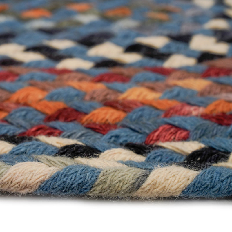 Jameown Wool Indoor Rug, Oval 4' x 6'