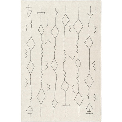 Tapis rectangulaire en laine Dena