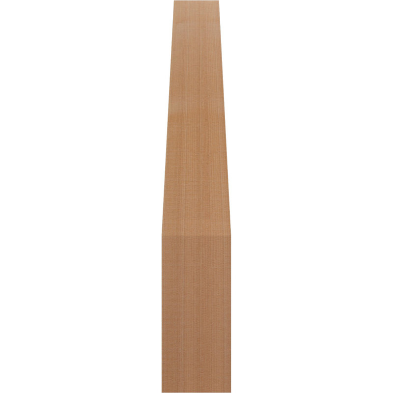 Attelle de genou olympique, Cèdre rouge, H 24 po x l 3,5 po x P 16 po, Attelle lisse