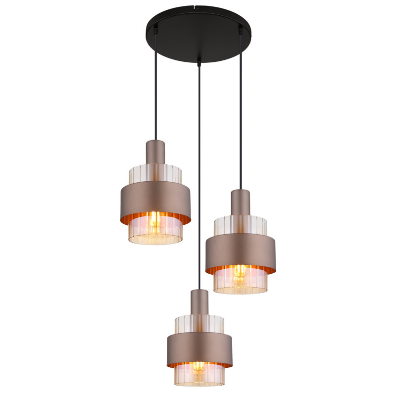 Deiontae 3 - Light Matte Black Pendant