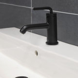 Cigno Deck Mount Single Hole Bathroom Faucet with Drain Assembly