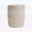 Outdoor and Indoor End Table with Elegant Travertine Finish,No assembly