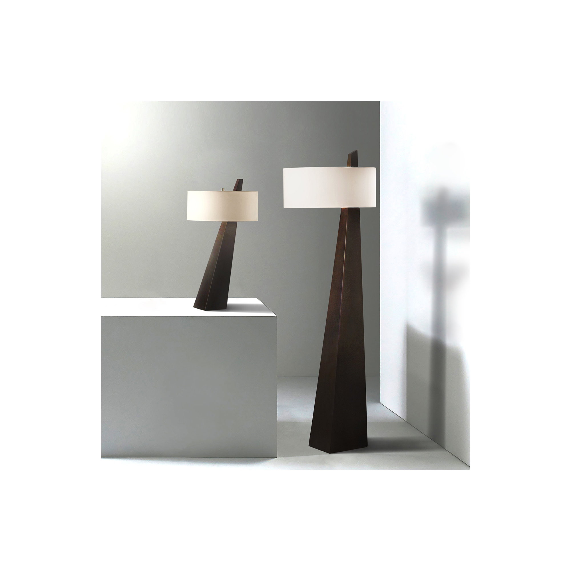 Obelisk Desk Lamp, Walnut