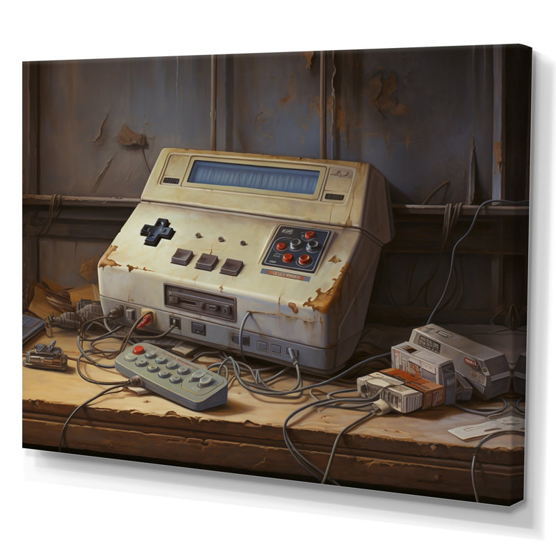 "Retro Video Game Retro Remembrance II", reproduction d'art sur toile, Toile tendue, H 30 po x l 40 po x P 1,5 po