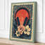 Headphones and Blooms Retro 1 Piece Wrapped Canvas Wall Art-1578120064-1578120078