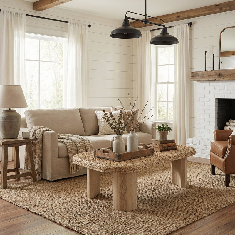 Table basse Fusion - Finition naturelle