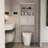 Lowel 2 -Tier Toilet Bathroom Spacesaver Storage Shelf with Storage Shelf with 2 Doors Wood Storage Cabinet