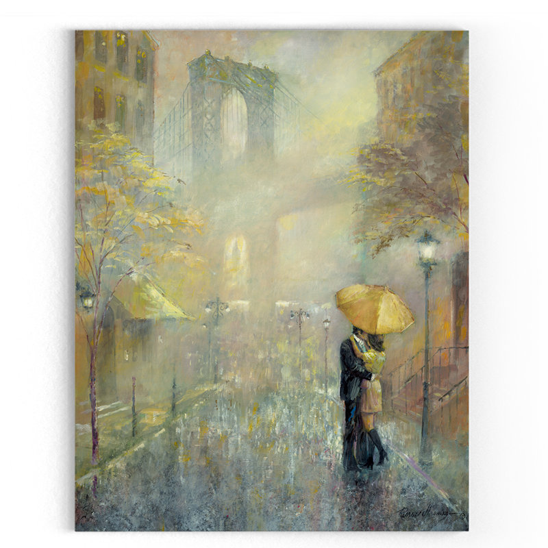 «City Romance II», reproduction d'art sur toile tendue, H 24 po x l 32 po x 1,5 po
