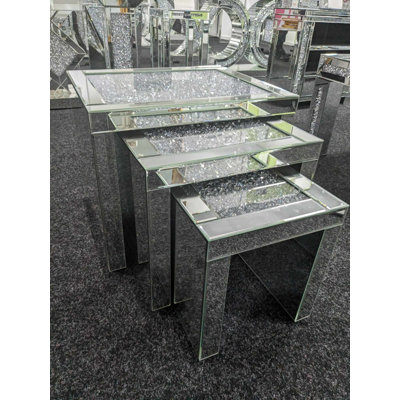 Nova Mirrored Nest Of Tables