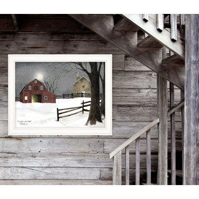 Light in the Stable Framed Wall Art for Living Room, Home Wall Decor by Billy Jacobs