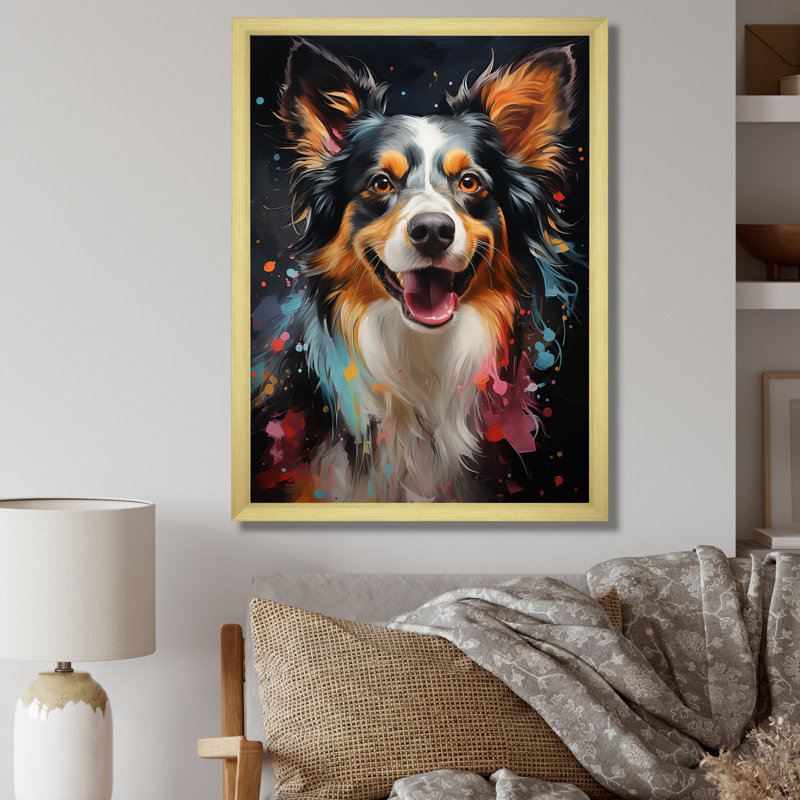 «Papillon Prance II», reproduction sur toile, Cadre doré simple, H 40 po x l 30 po x P 1,5 po
