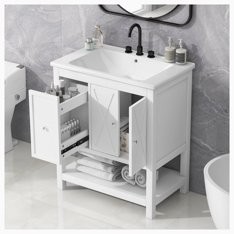 Meuble-lavabo simple avec plateau Aakas 30,00